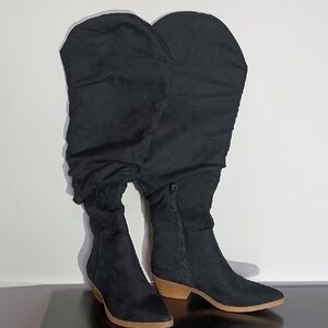 Black Suede Women's Boots